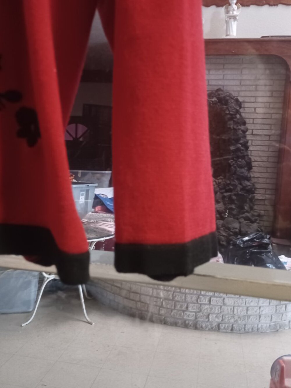 Serengeti Women's Cardigan Sweater 3X Red & Black - Picture 4 of 5